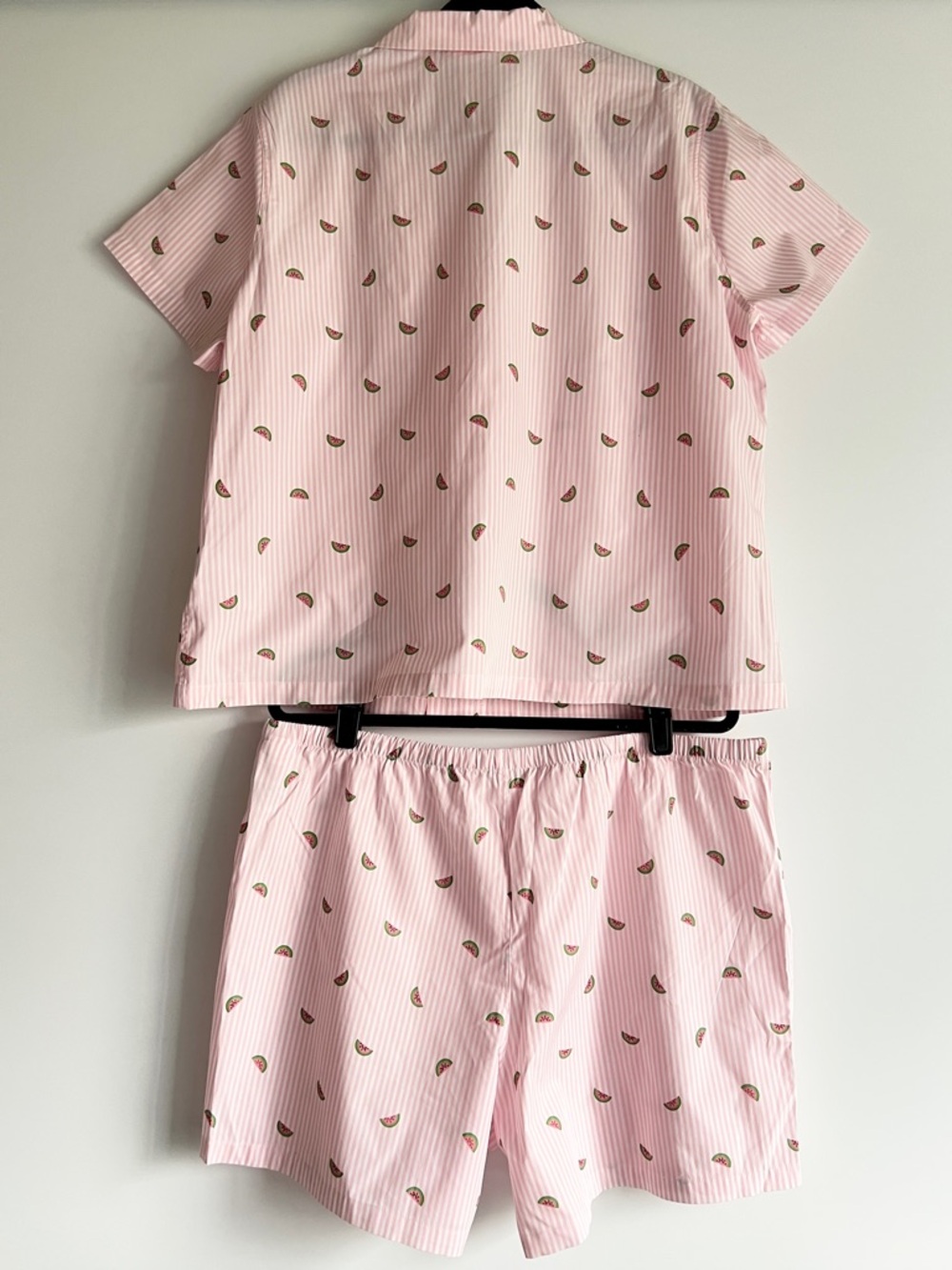 Brooks Brothers Women’s Pink White Striped Watermelon Print Pajama Set XL NWOT - Picture 3 of 9